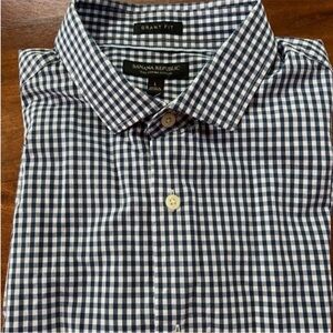 Banana Republic men’s long sleeve button up Grant fit 120s supima cotton size L